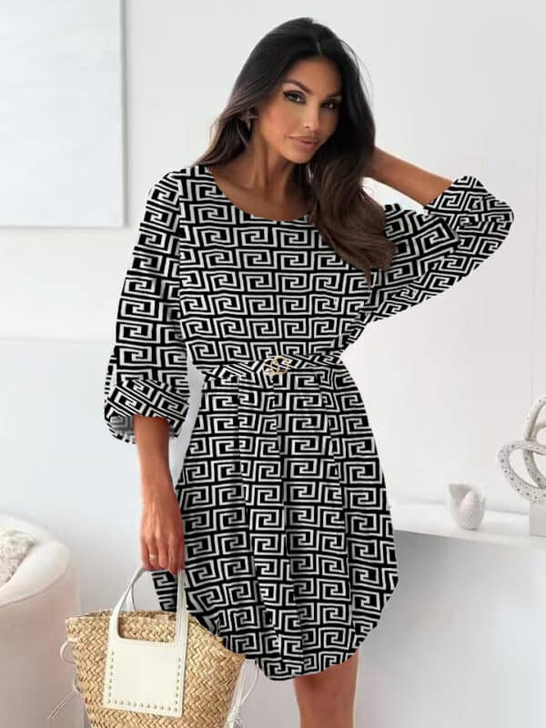 Φόρεμα μίνι animal print - Image 6