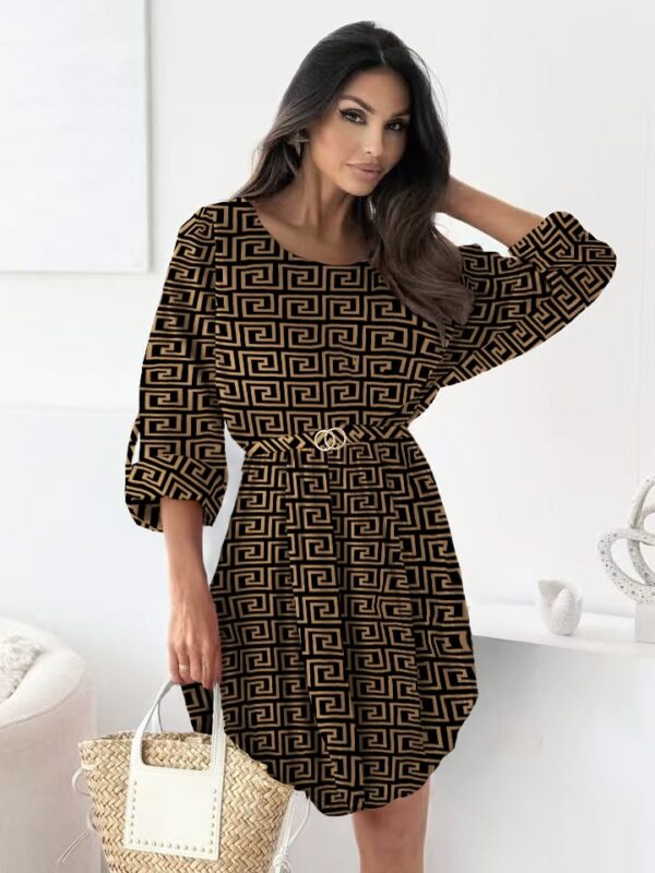 Φόρεμα μίνι animal print - Image 7