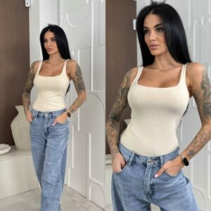 Μπλούζα ελαστική τιραντέ