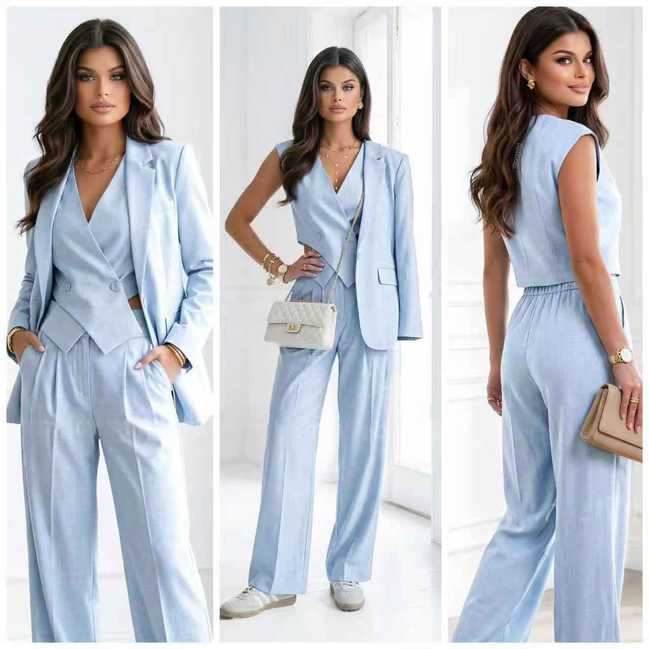 Κουστούμι 3τμχ σακάκι γιλέκο & παντελόνι