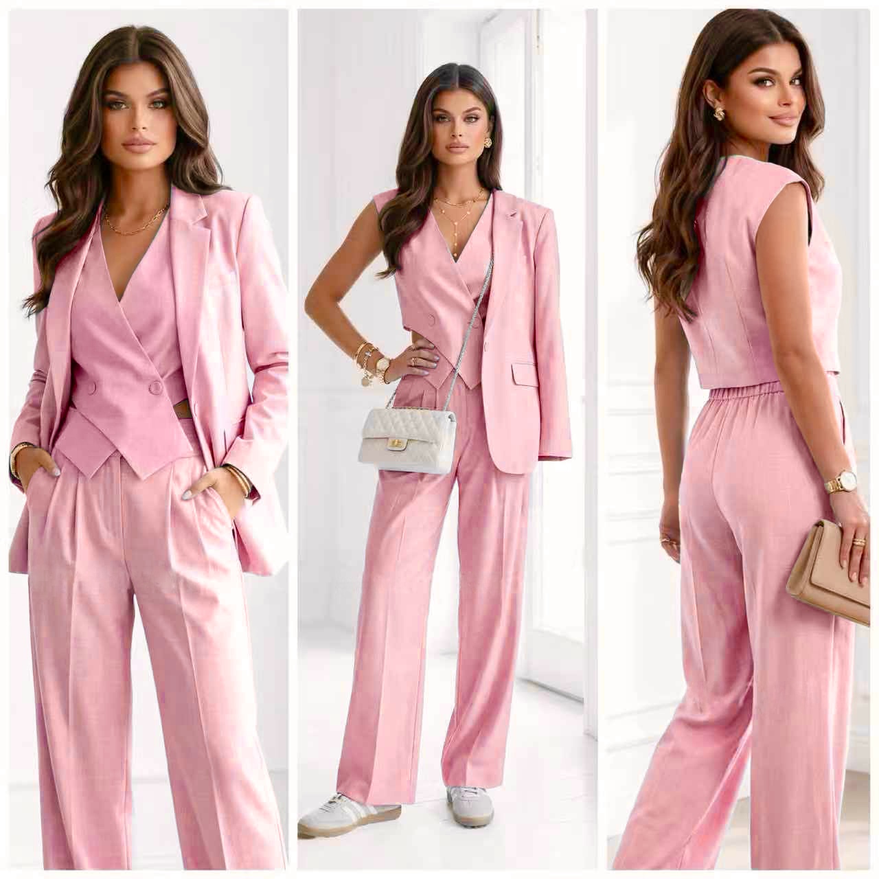 Κουστούμι 3τμχ σακάκι γιλέκο & παντελόνι - Image 6