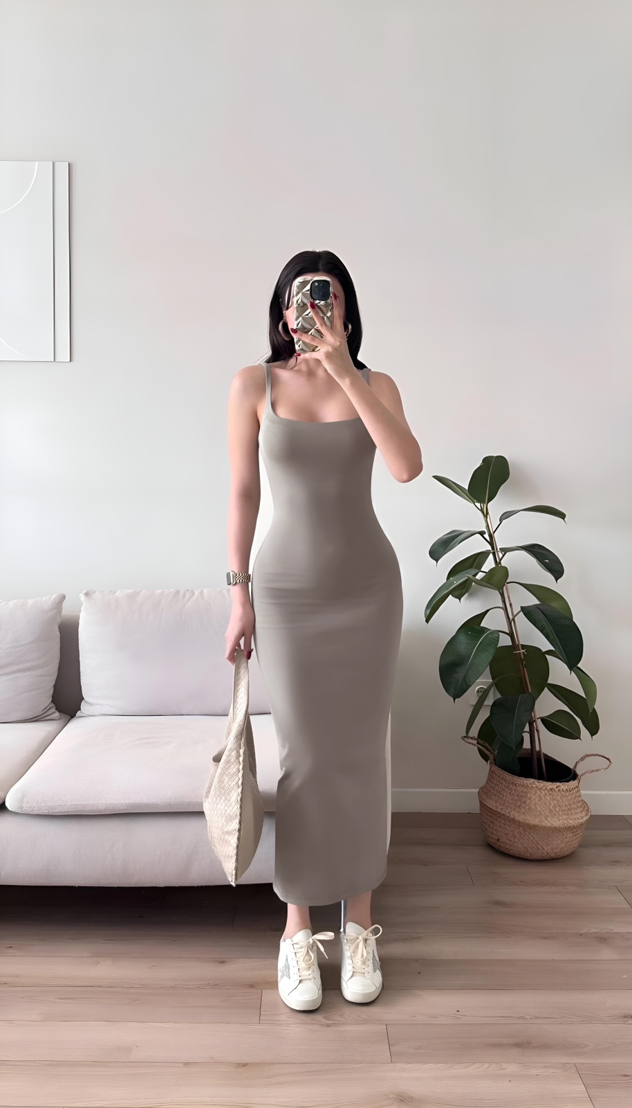 Φόρεμα μίντι τιραντέ - Image 2