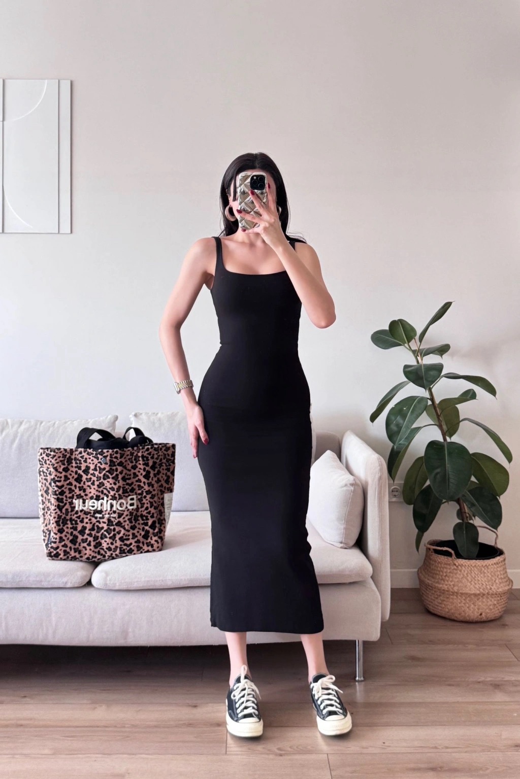 Φόρεμα μίντι τιραντέ - Image 5