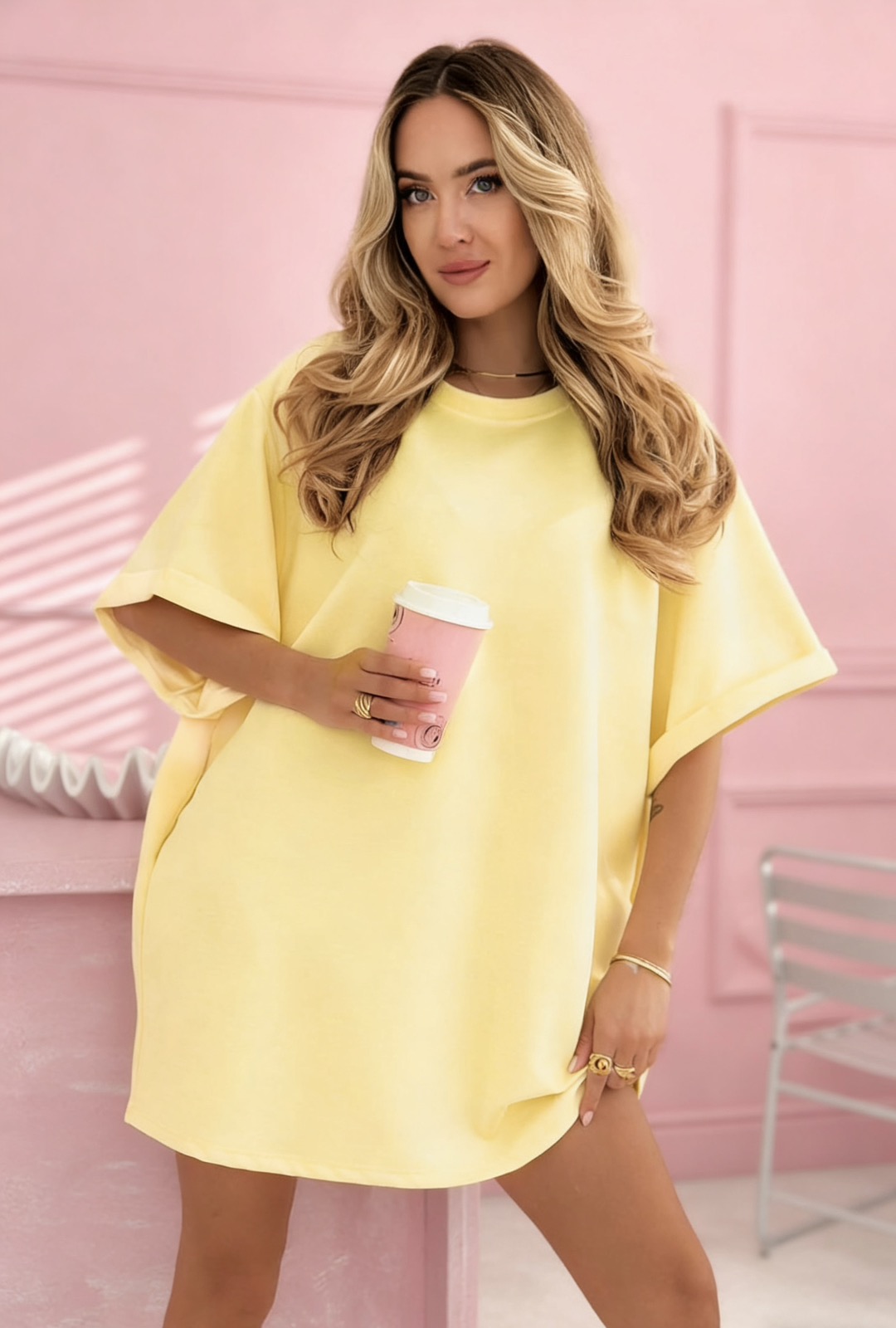 Μπλουζοφόρεμα με τσέπες - Image 5