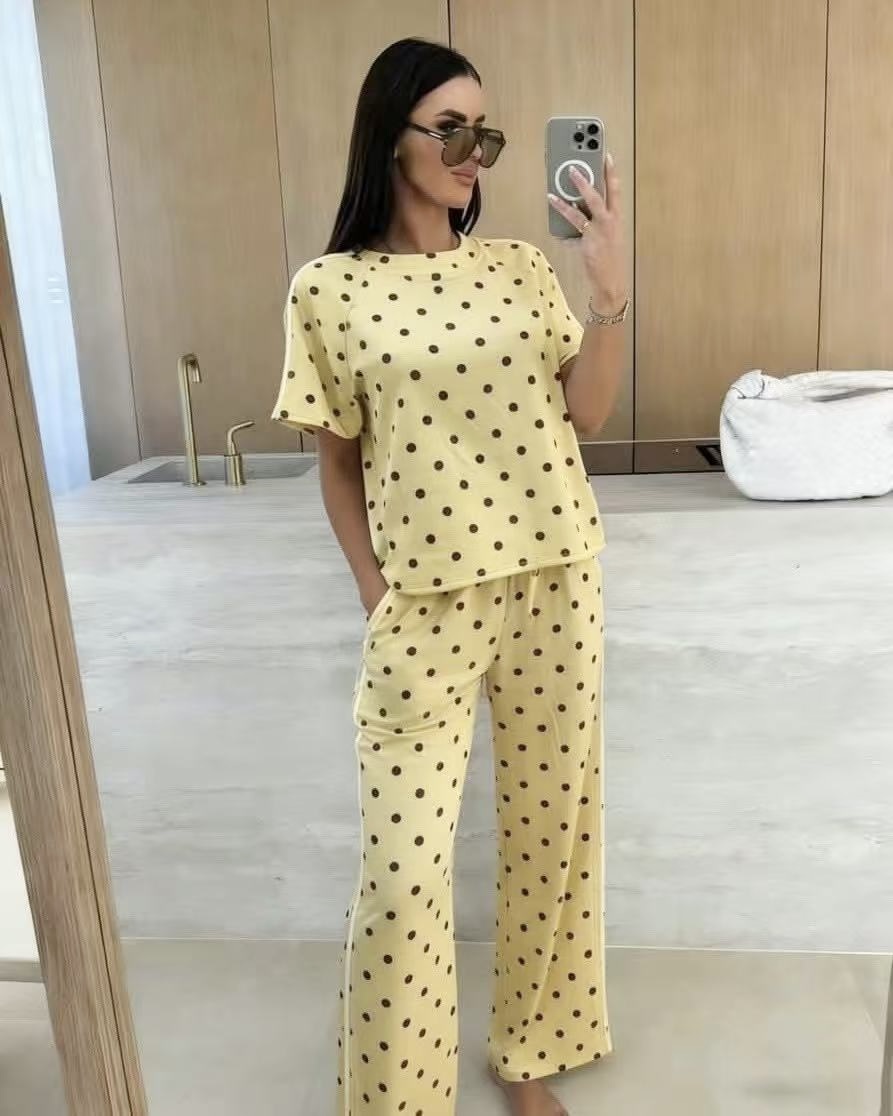 Σετ μπλούζα & παντελόνι πουά - Image 5