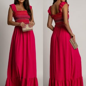 Φόρεμα μαξι με βολάν