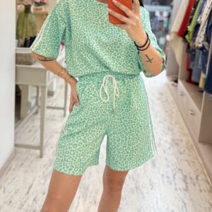 Σετ μπλούζα & σορτς animal print